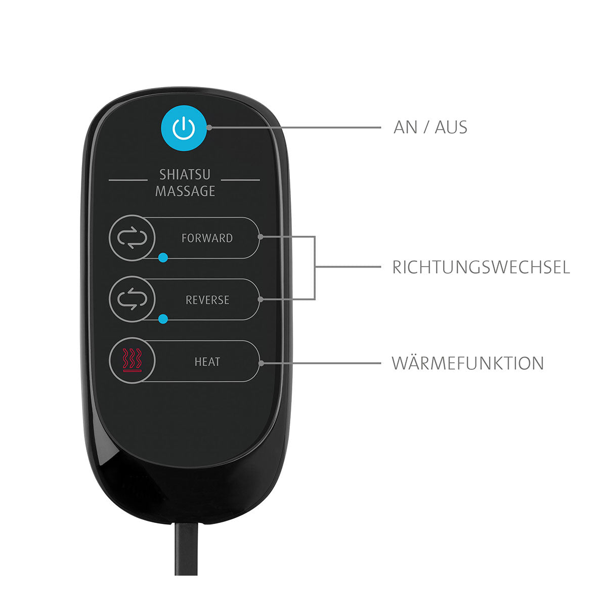 Gel Massagekissen mit Fernbedienung