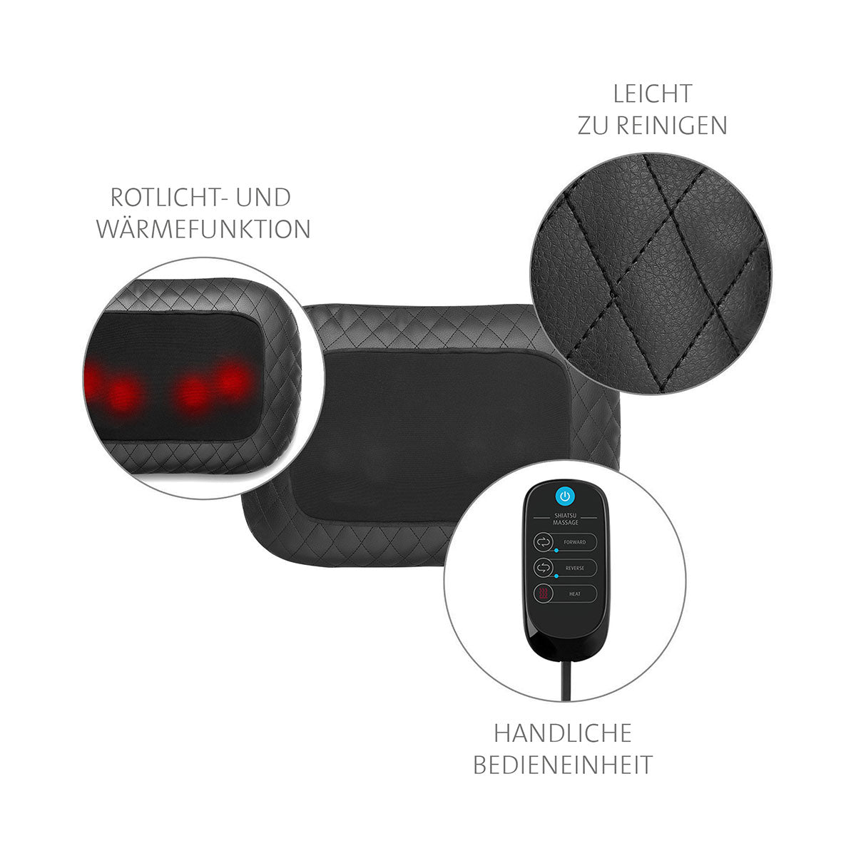 Gel Massagekissen mit Fernbedienung