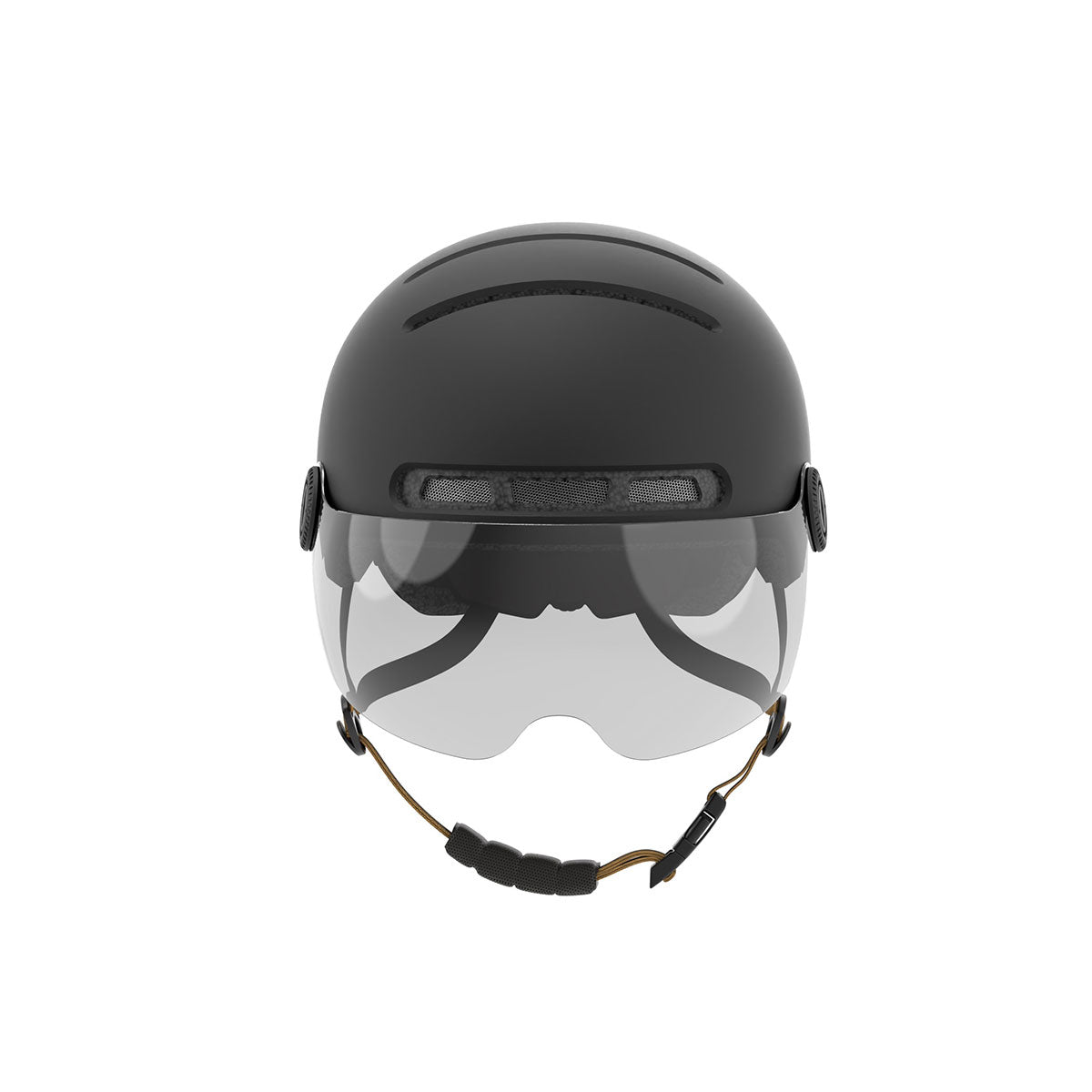 Fahrradhelm mit Visier, Bremslicht und SOS-Alarm L23