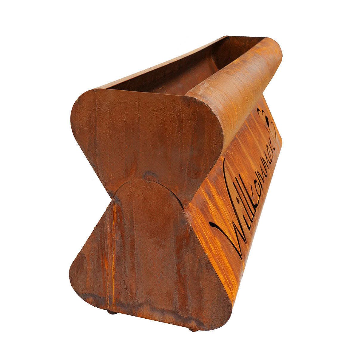 Edelrost Pflanzgefäß Bregenz - Willkommen