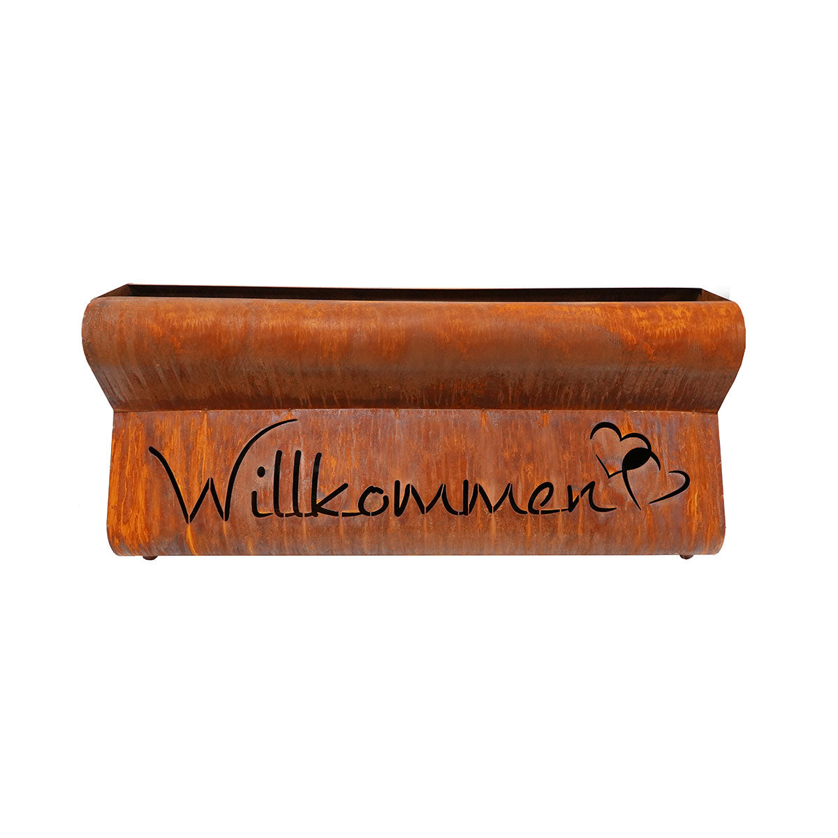 Edelrost Pflanzgefäß Bregenz - Willkommen