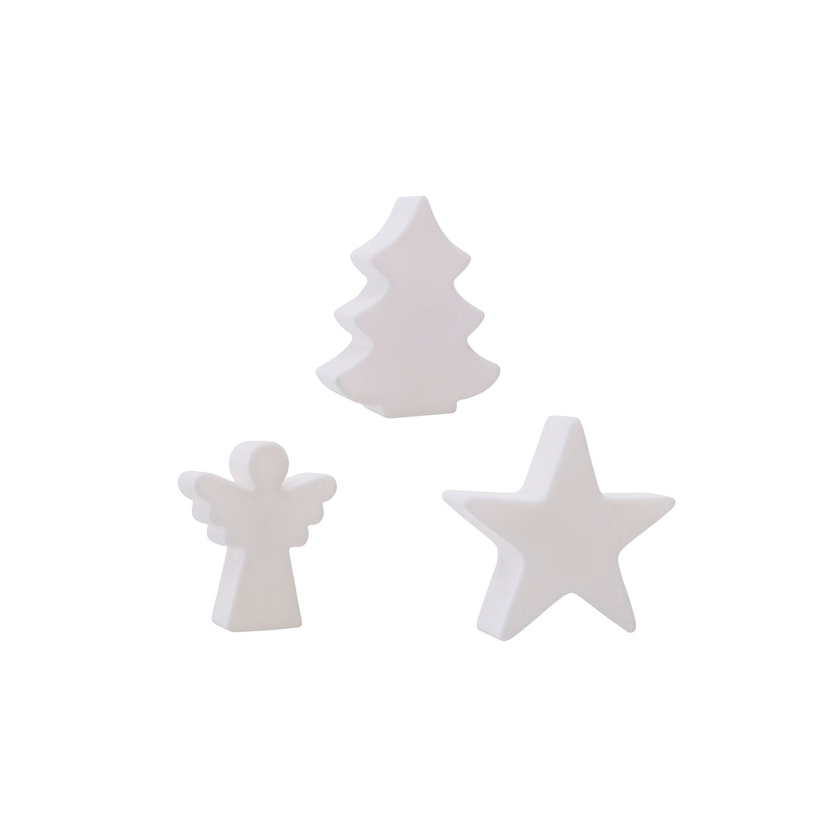 Motivleuchten-Set Christmas Trio mit Akku (3er-Set)