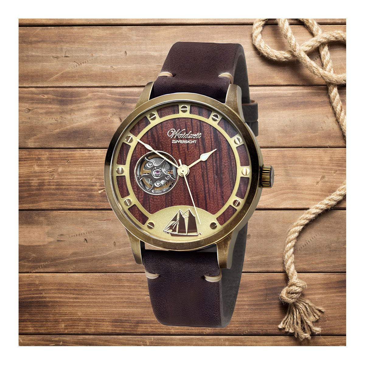 Zuversicht Gold Automatikuhr