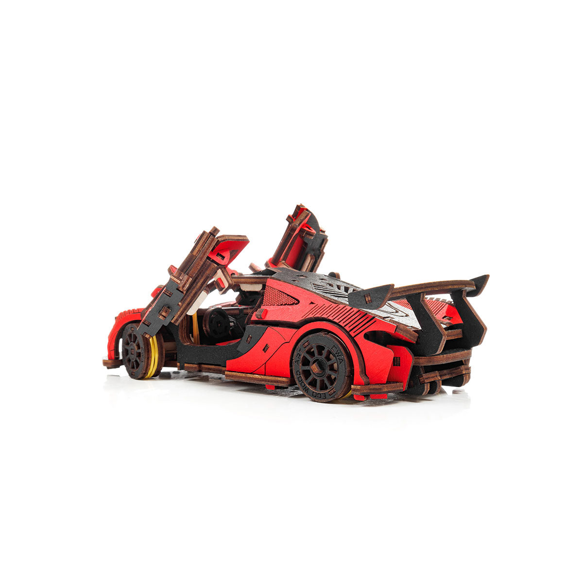 3D-Holzpuzzle Racing Car rot