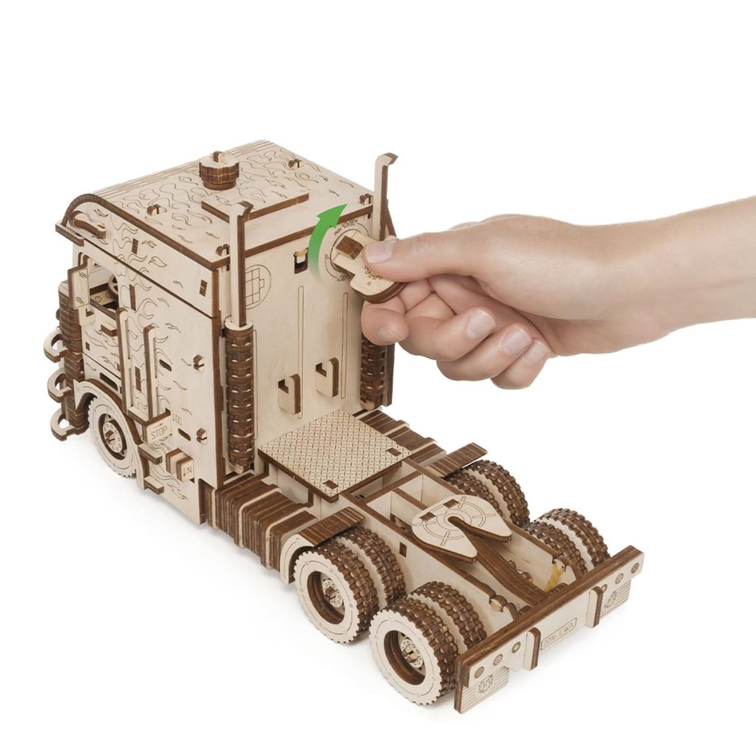 3D-Holzpuzzle Road King LKW mit Container