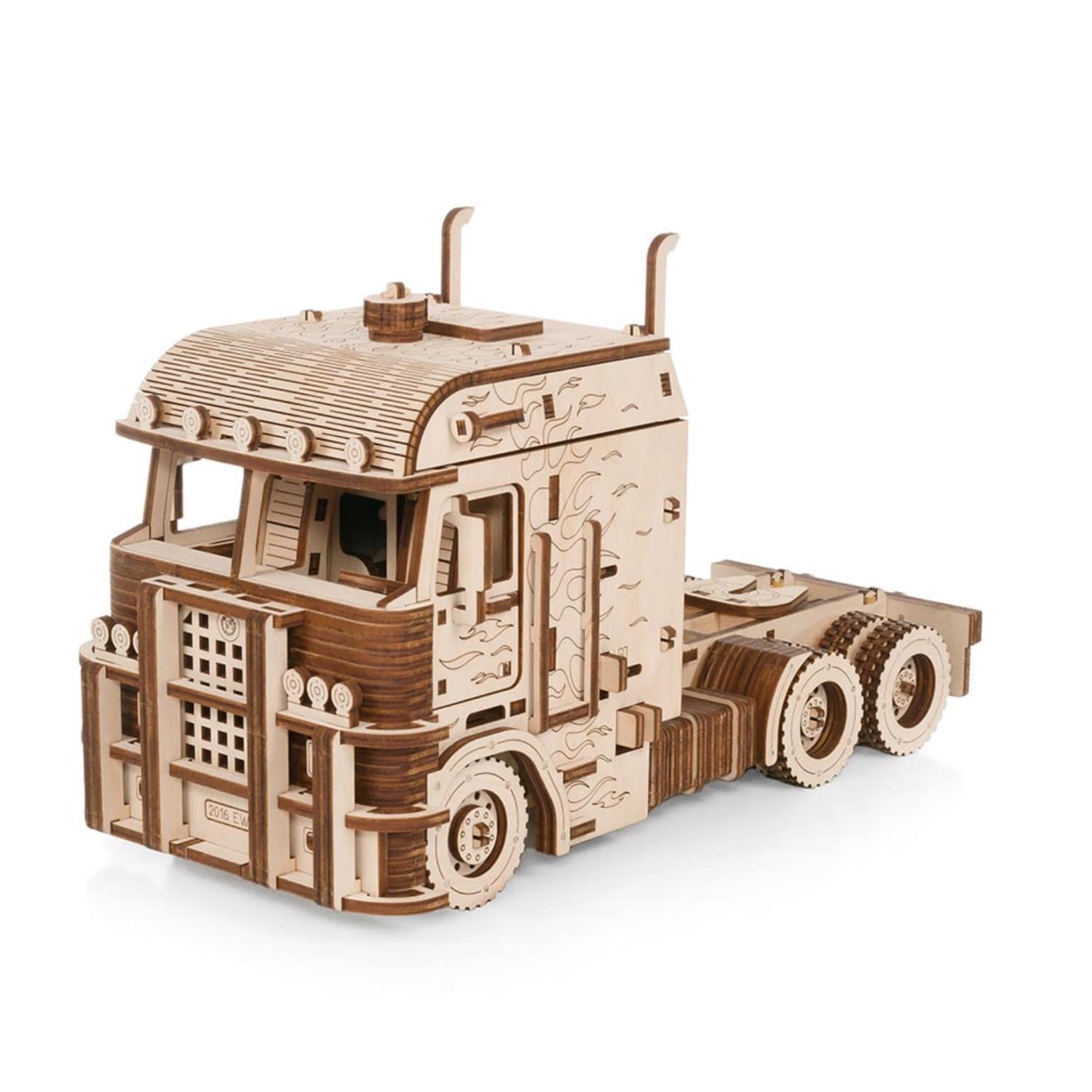 3D-Holzpuzzle Road King LKW mit Container
