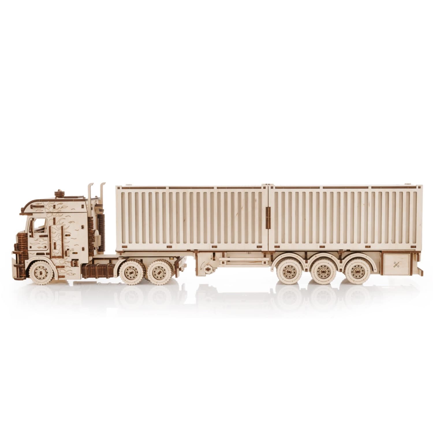 3D-Holzpuzzle Road King LKW mit Container