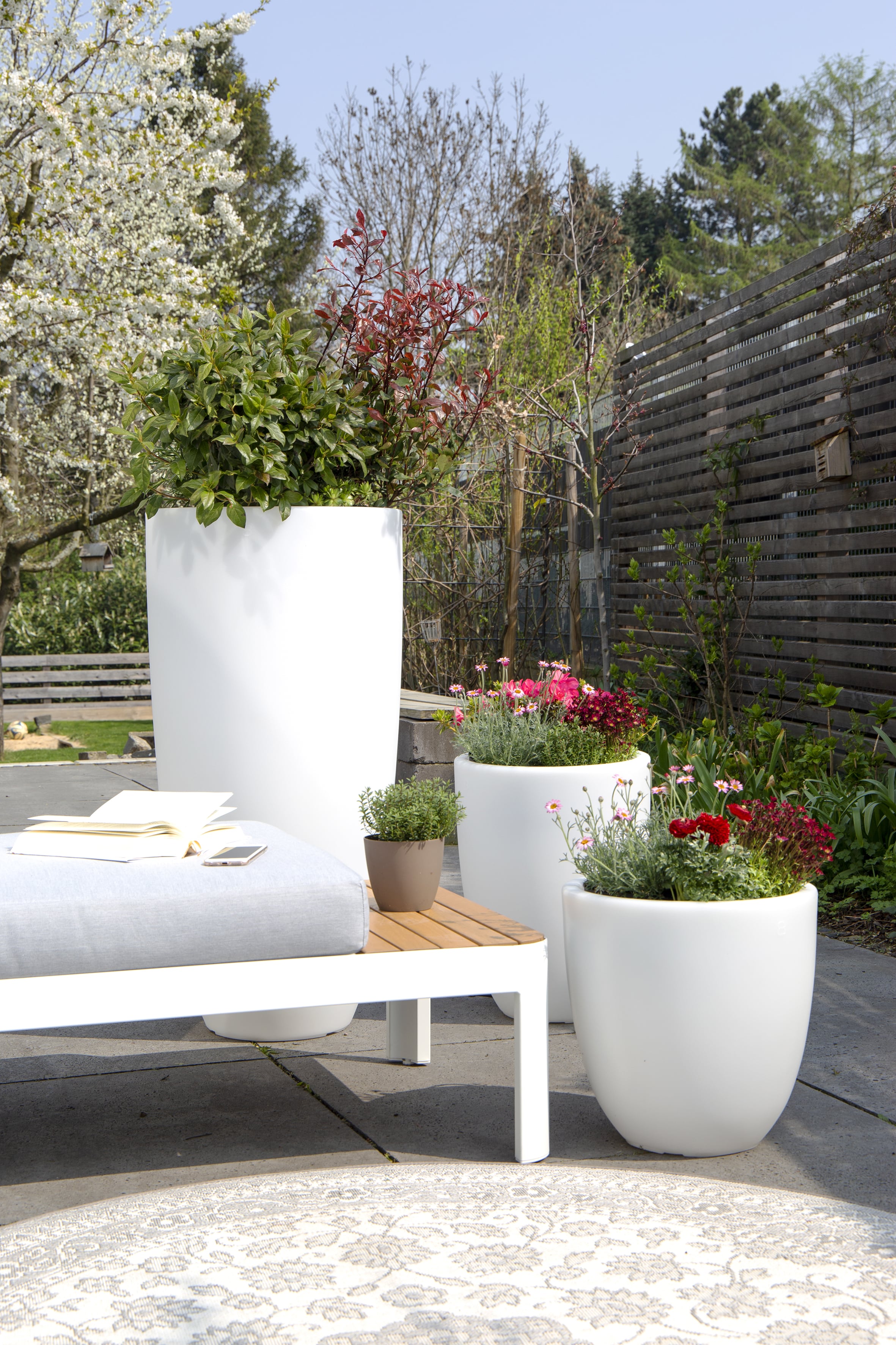 Beleuchteter Blumentopf S