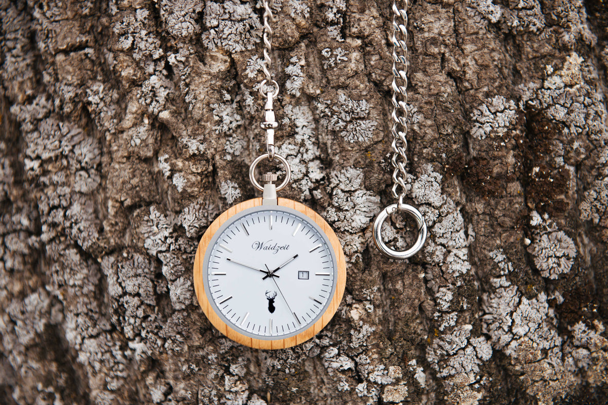 Taschenuhr Eiche