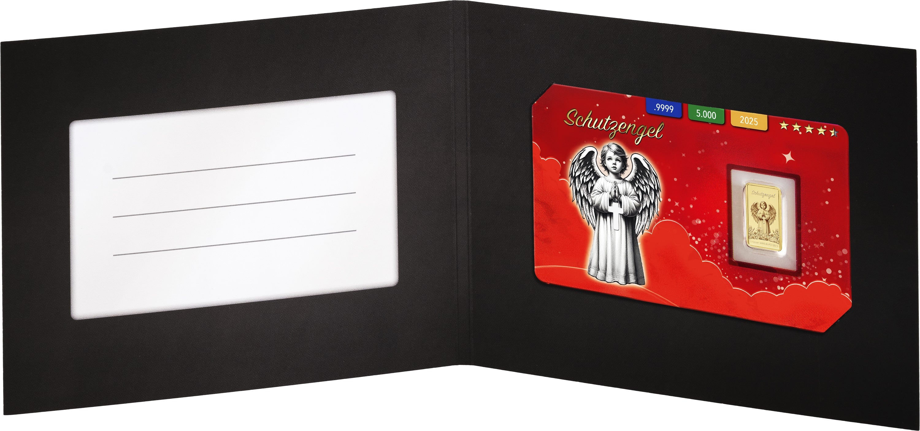 Goldbarren Schutzengel (deutschsprachig)