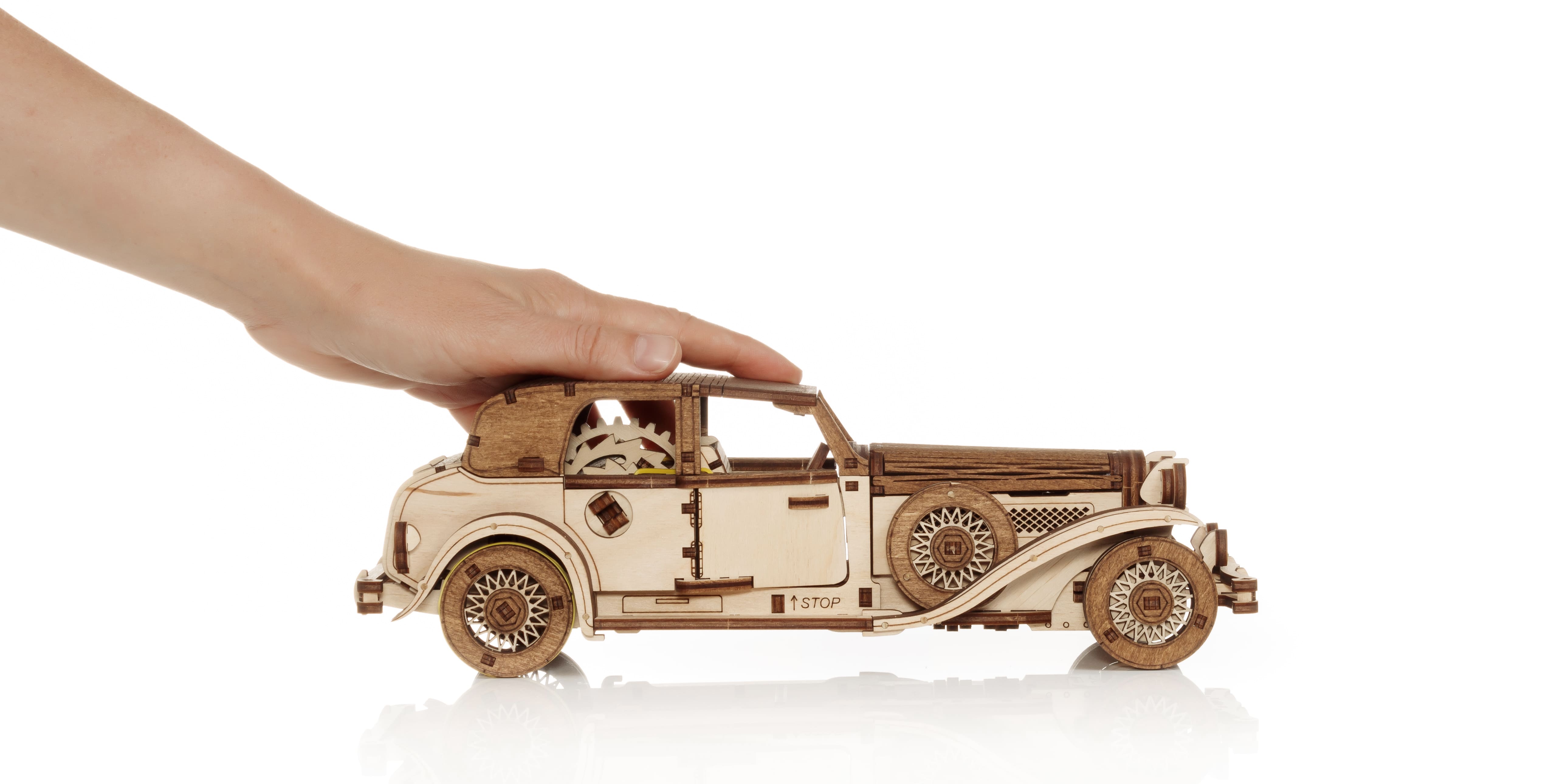 3D-Holzpuzzle Wind Up Car Ferdinand