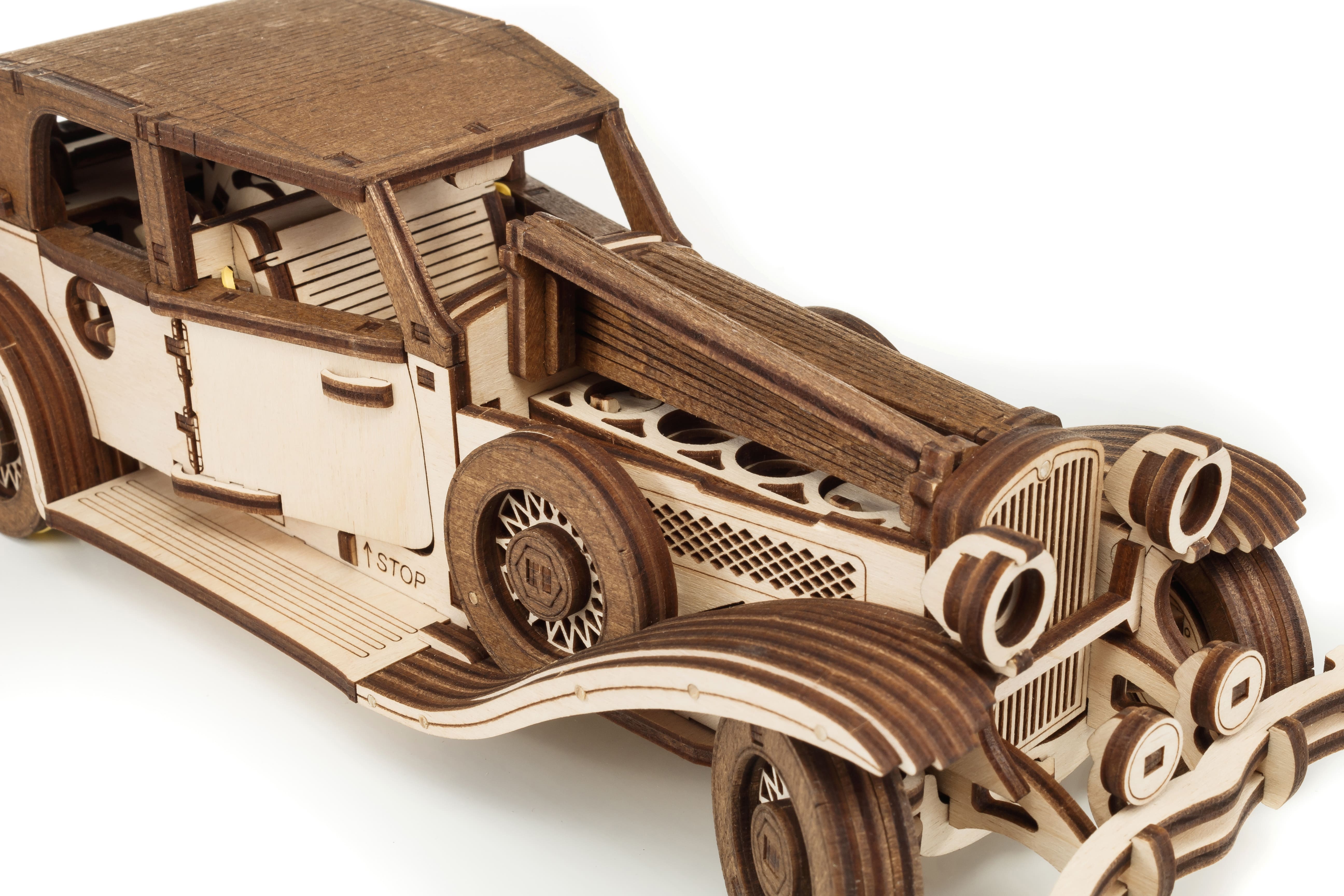 3D-Holzpuzzle Wind Up Car Ferdinand
