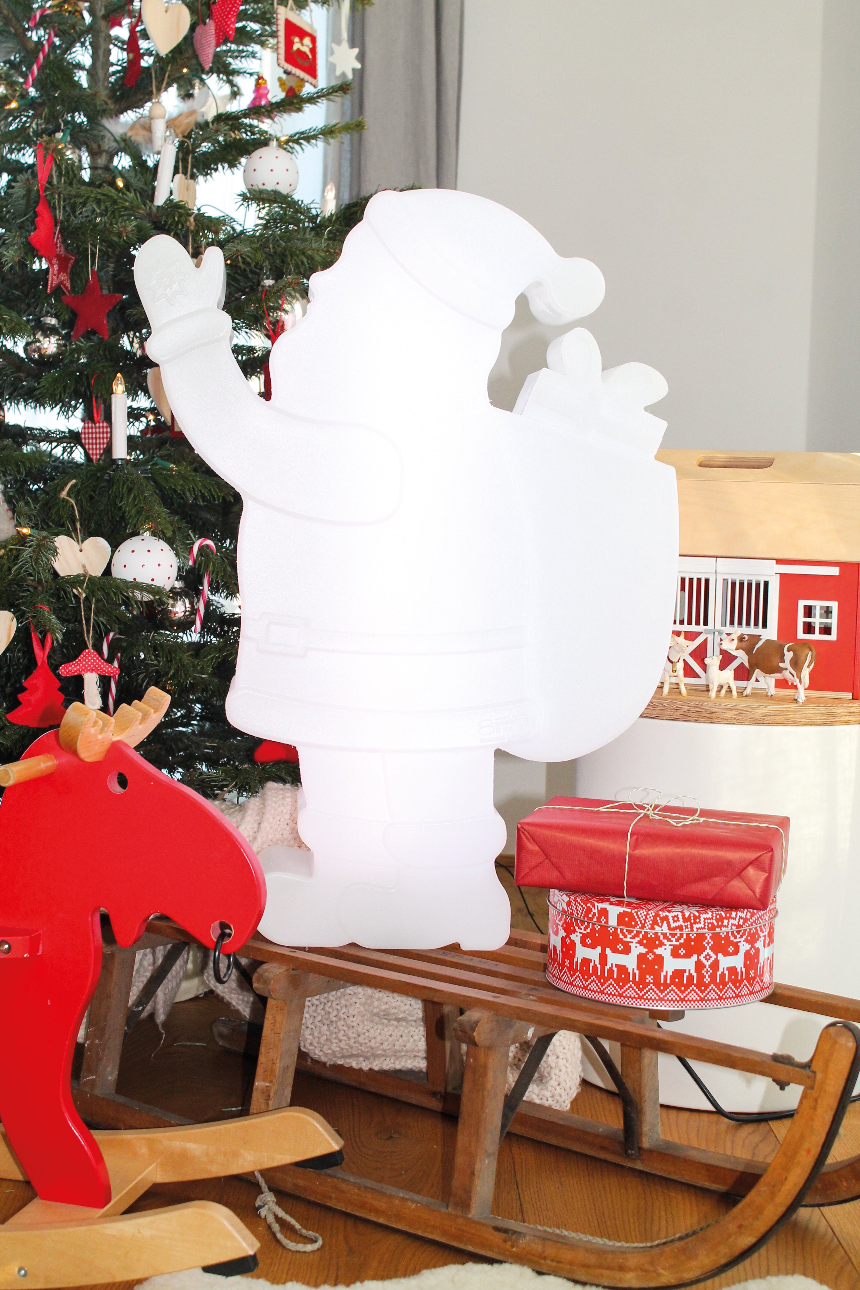 Dekoleuchte Shining Santa 78cm (RGB)