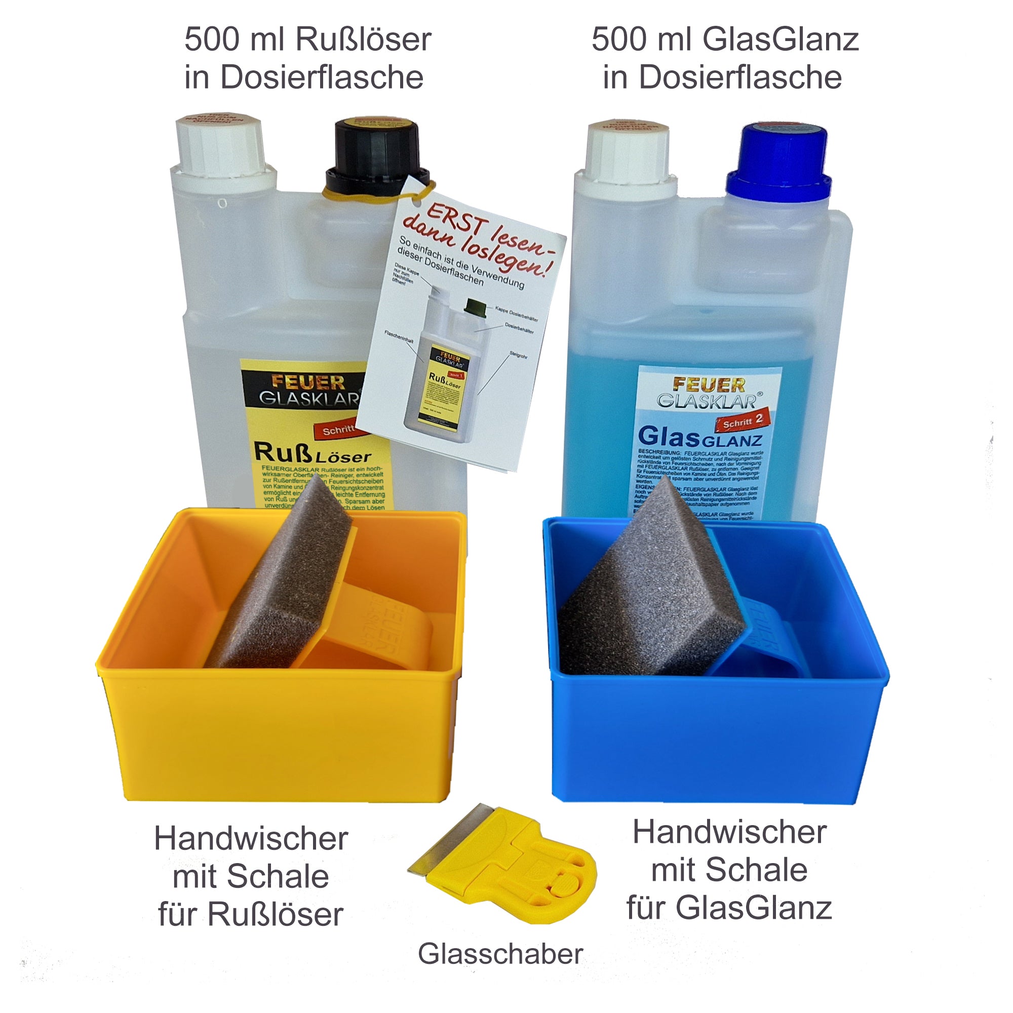 Kaminscheiben-Reinigungs-Set