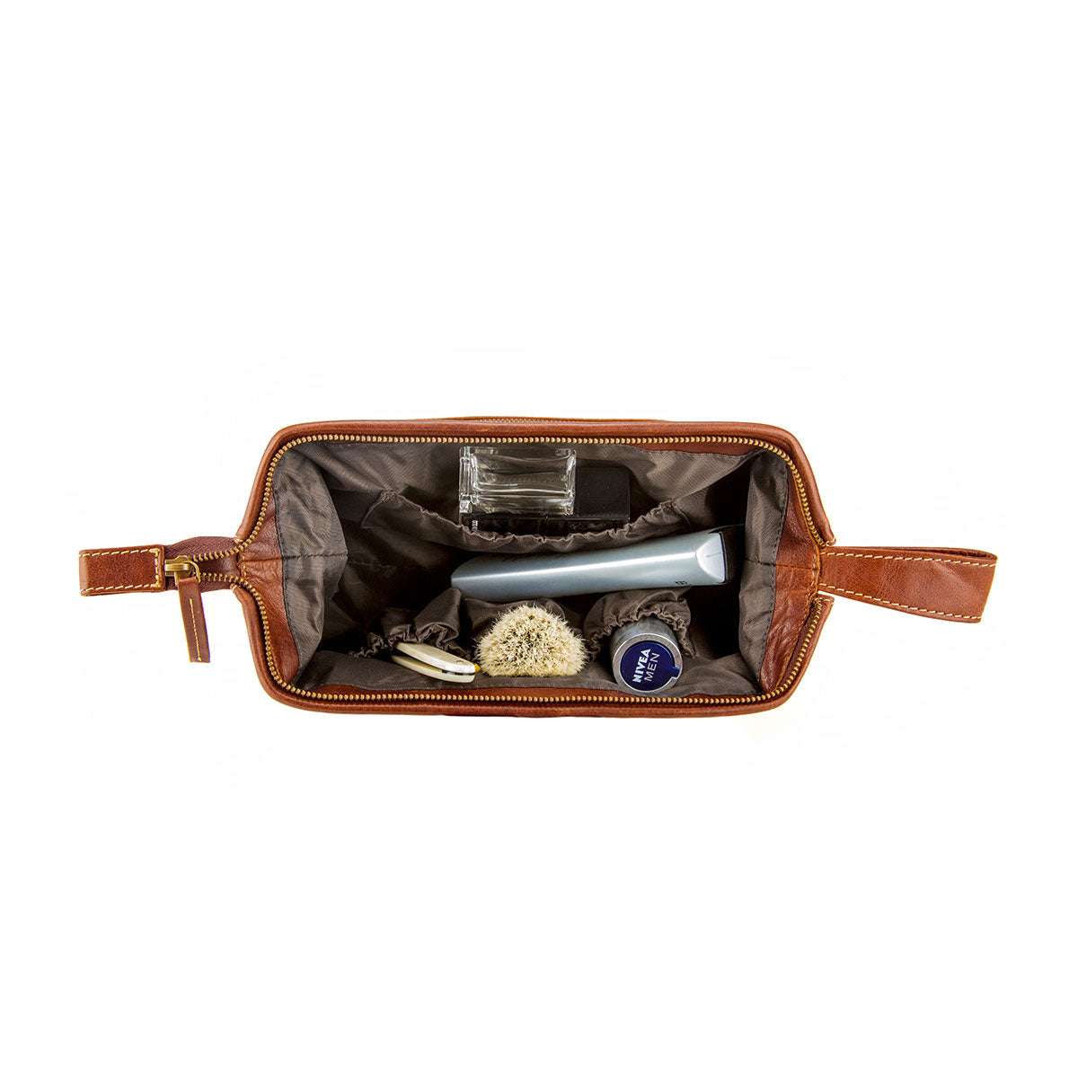 Kulturbeutel Lago di Como (cognac)