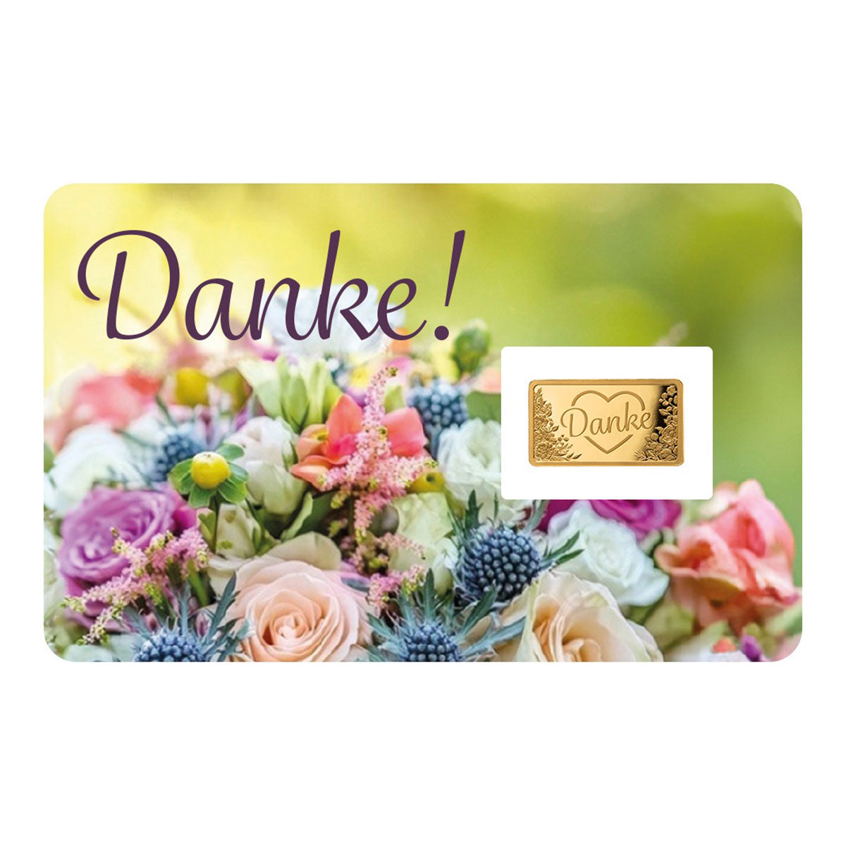 Goldbarren "Danke"