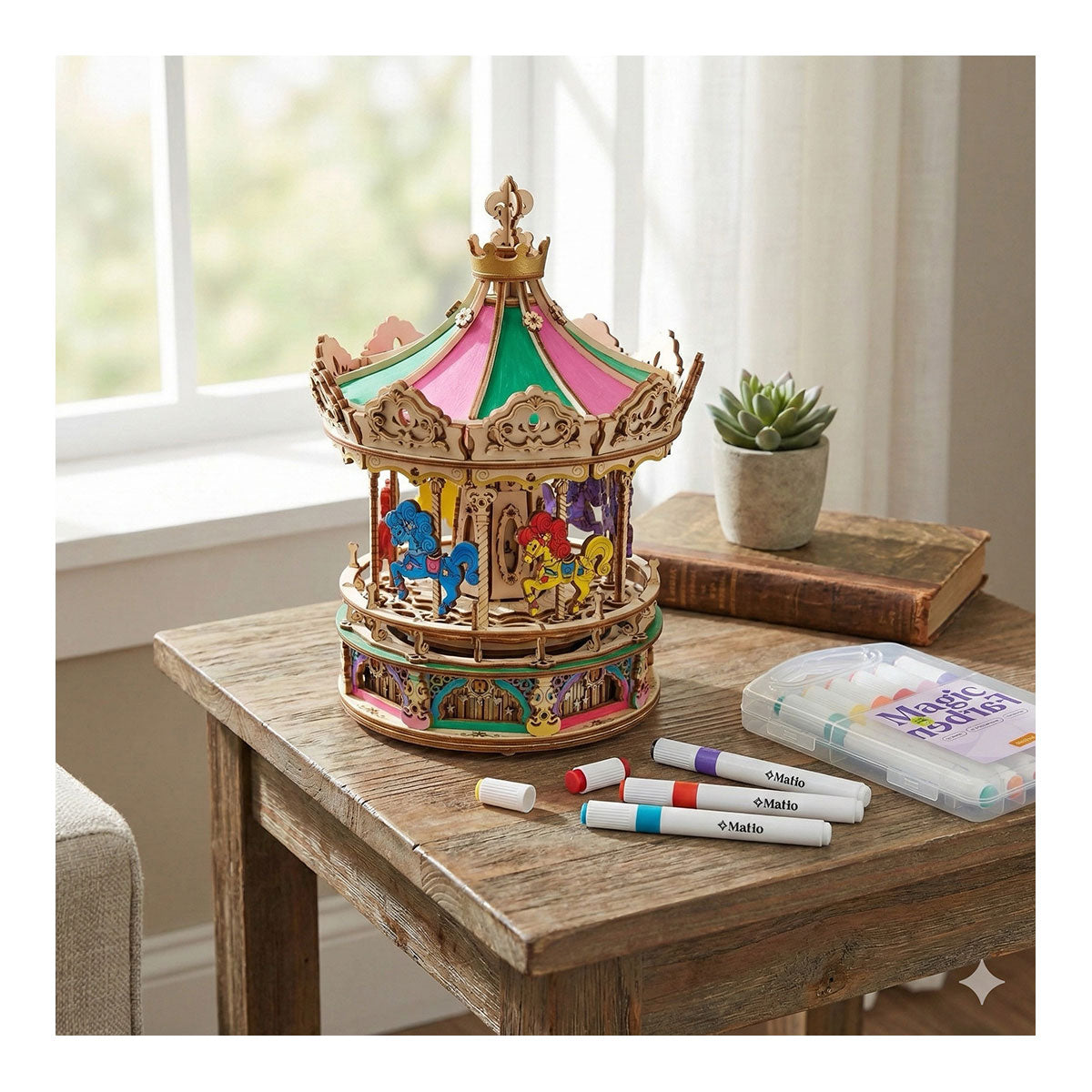 12 MagicFarben - Stifte für Holzpuzzle