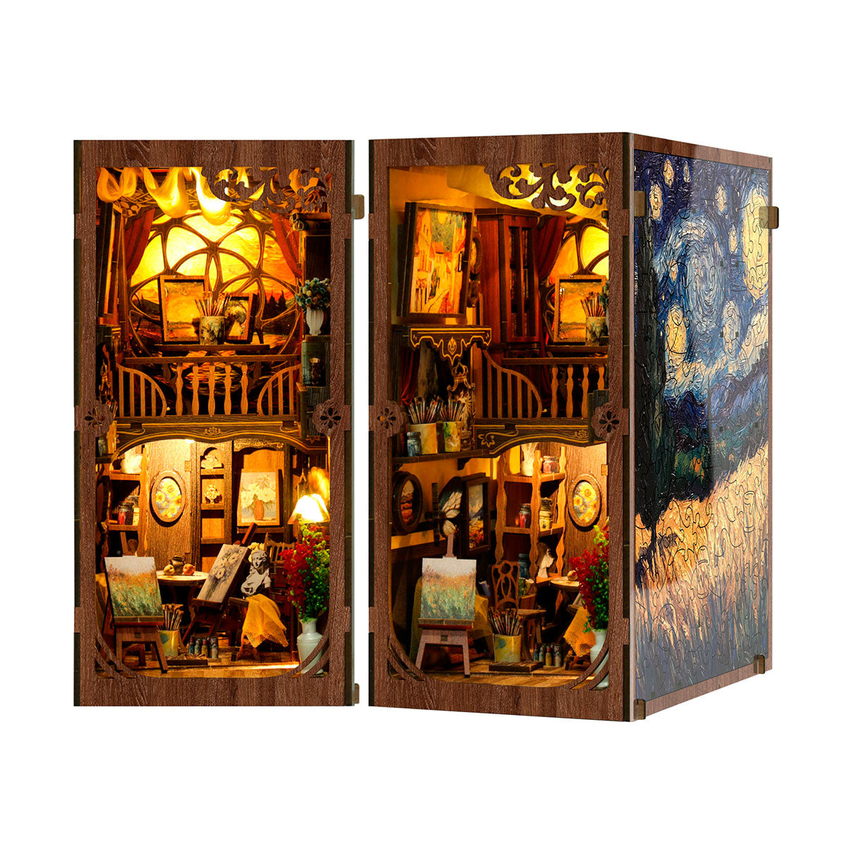 Diorama mit Puzzle - Van Gogh