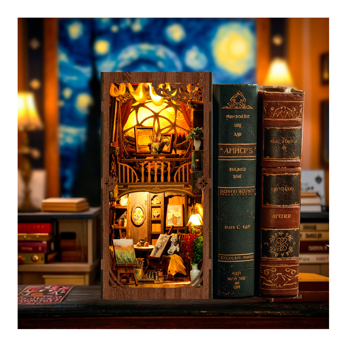 Diorama mit Puzzle - Van Gogh
