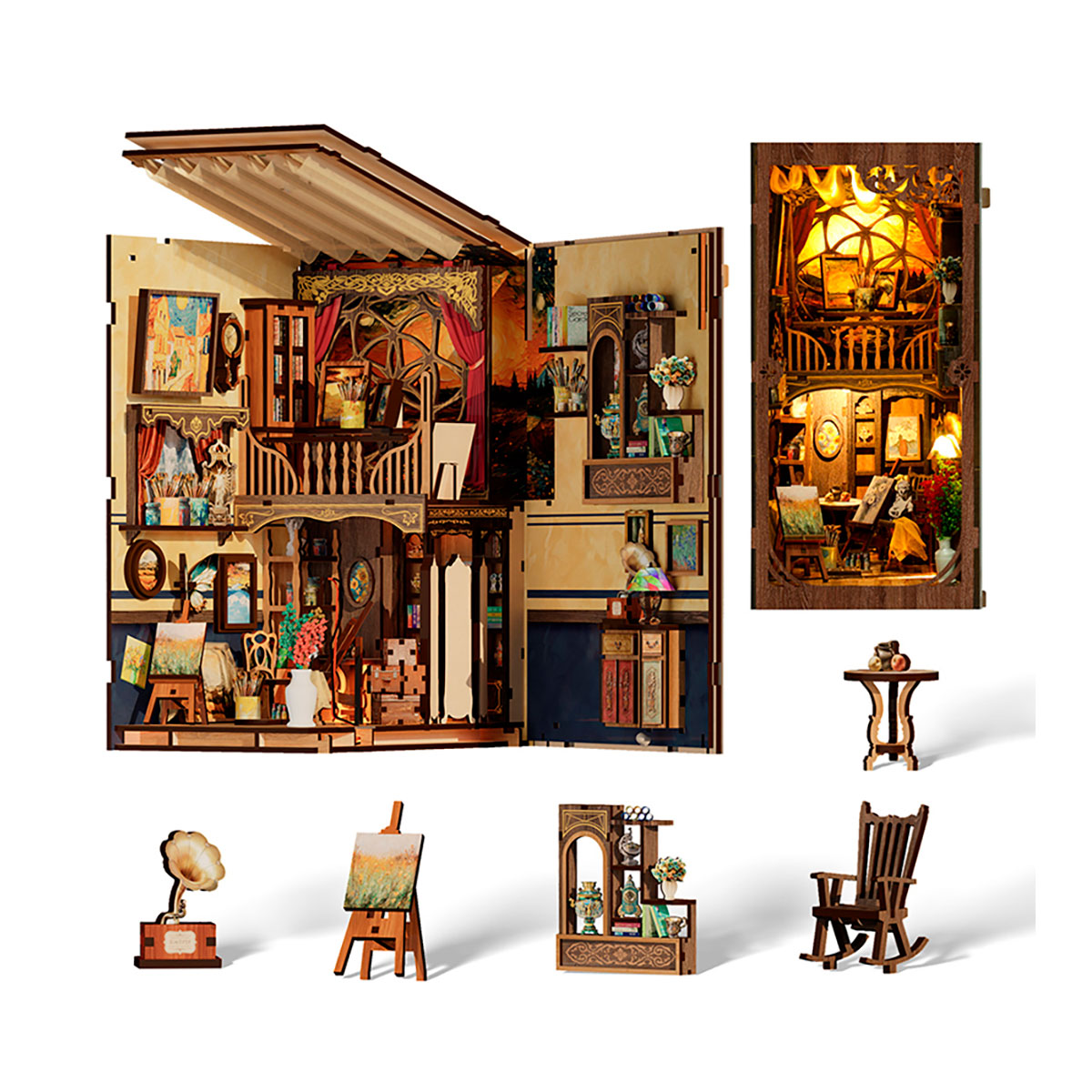 Diorama mit Puzzle - Van Gogh