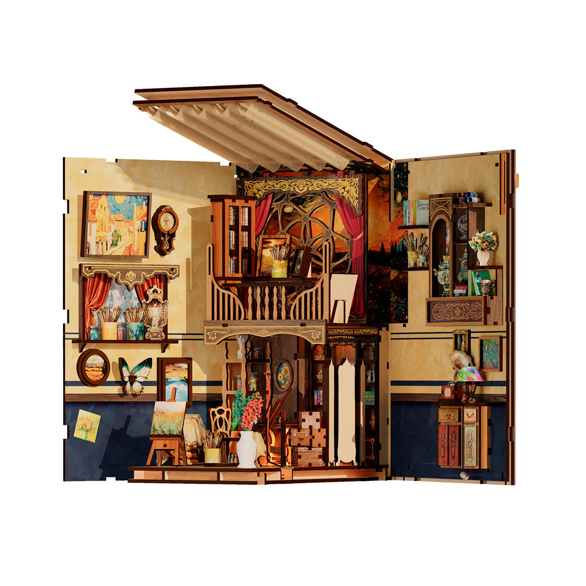 Diorama mit Puzzle - Van Gogh