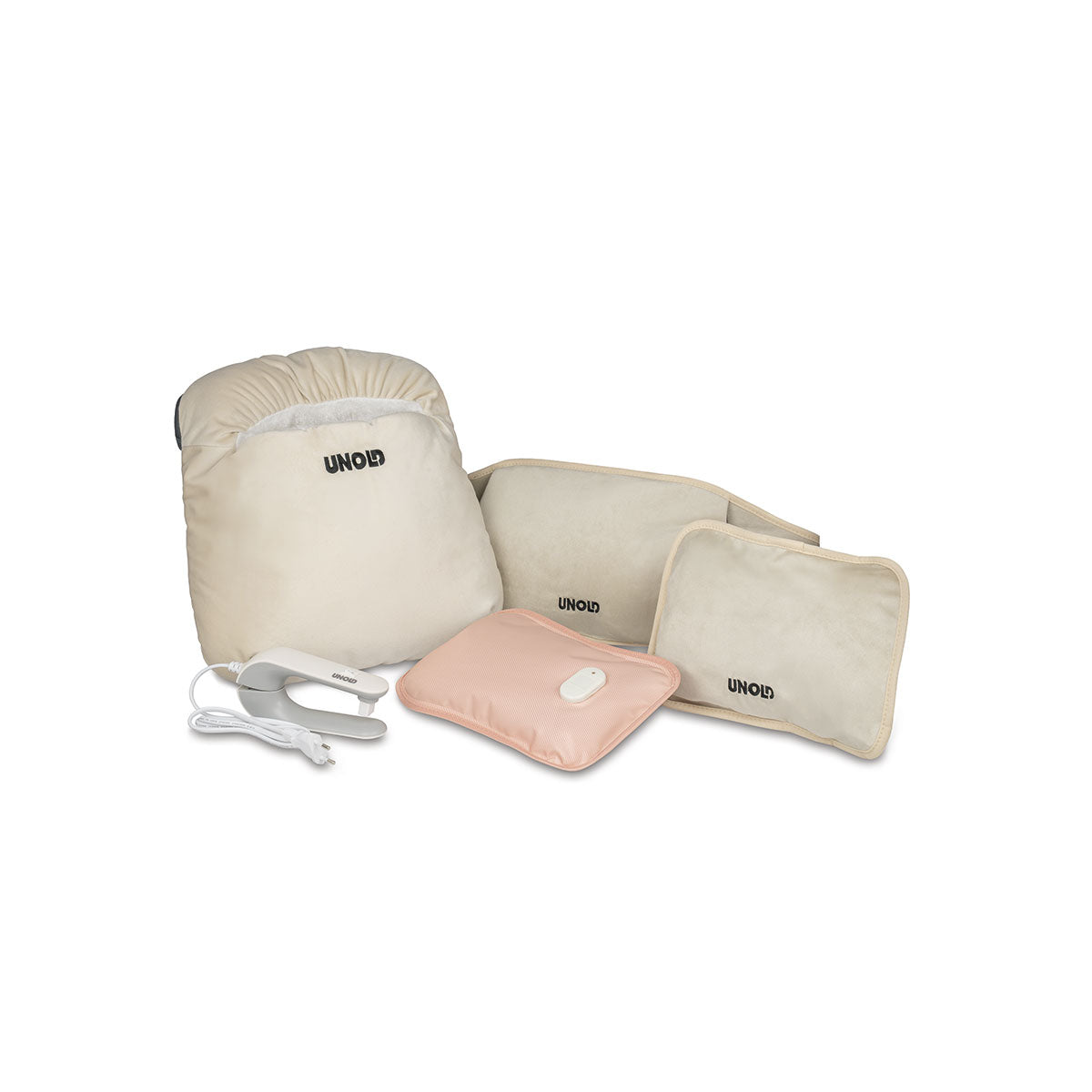Wärmi Premium Set - Elektrische Wärmflasche inkl. Fußkissen beige