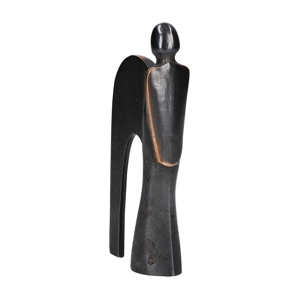 Bronzefigur - Engel patiniert