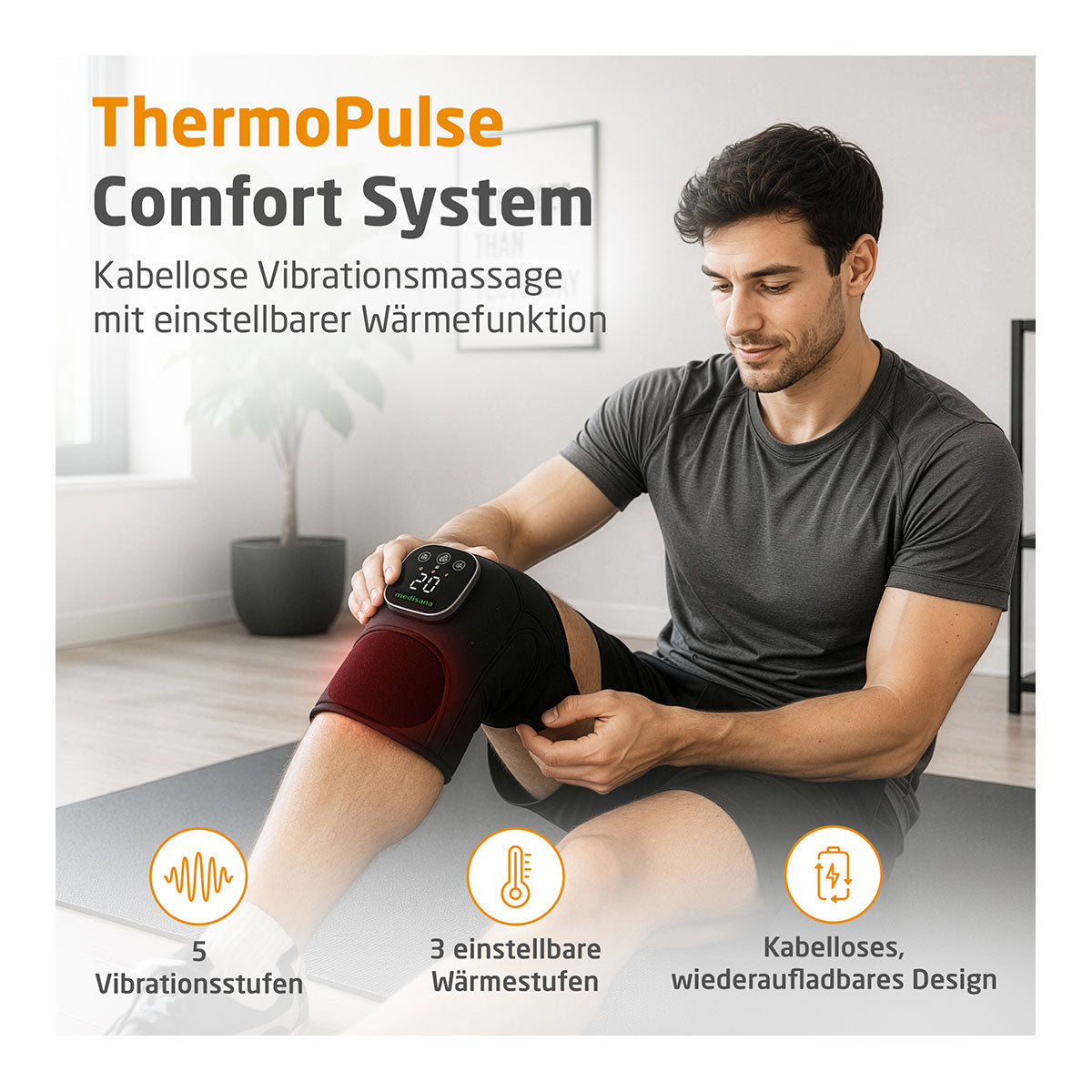 Kabelloses Vibrations-Kniemassagegerät KM 100