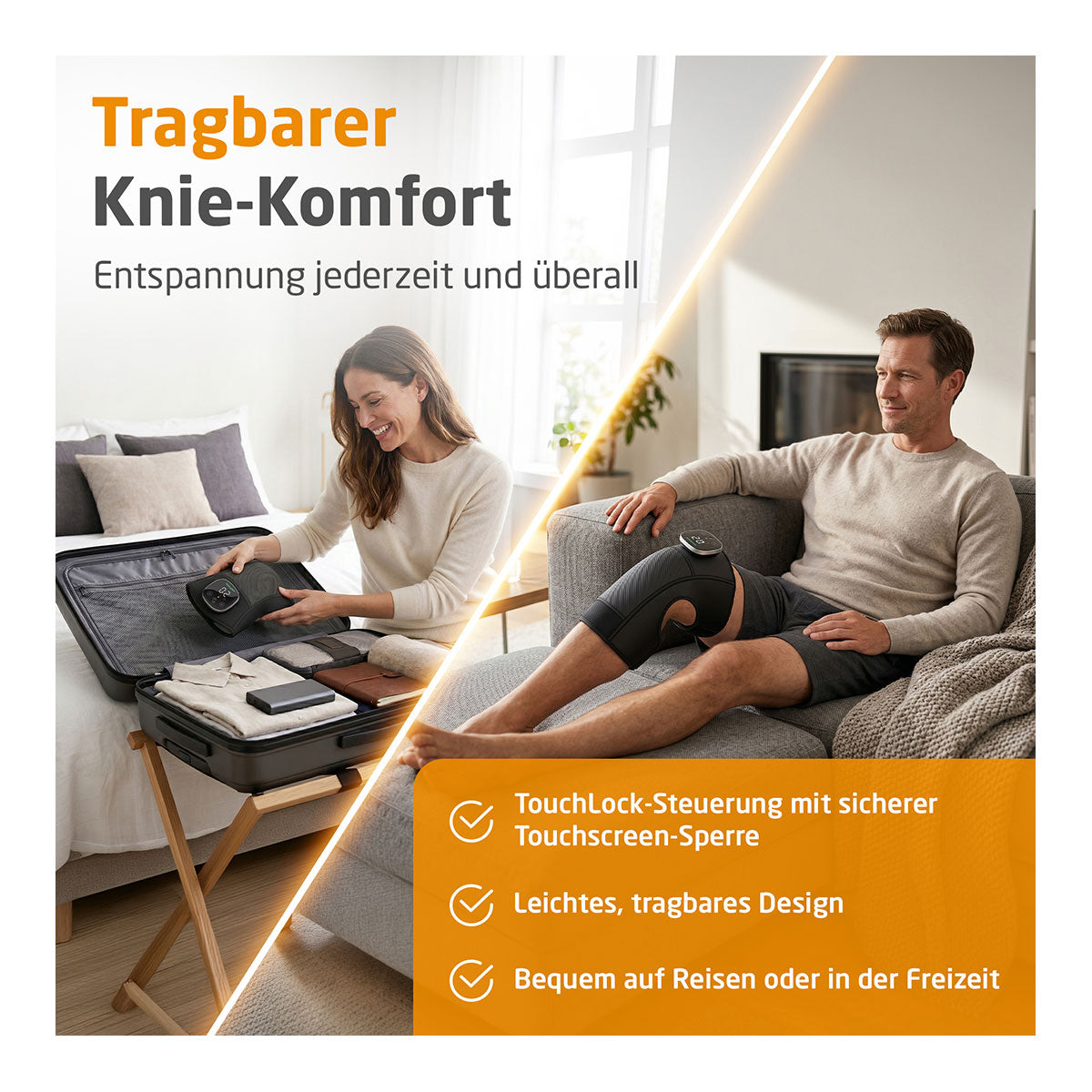 Kabelloses Vibrations-Kniemassagegerät KM 100