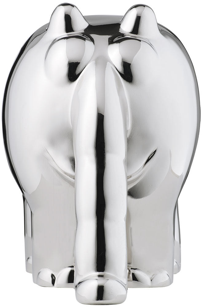 Otto Waalkes: Skulptur "Ottifant", Version in Kunstguss Metallic-Silber