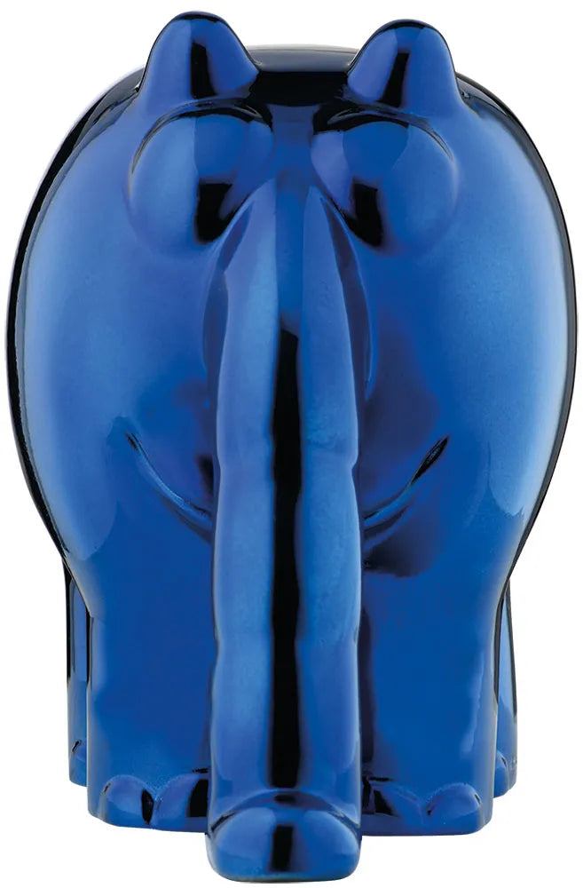 Otto Waalkes: Skulptur "Ottifant" - Version in Kunstguss Metallic-Blau