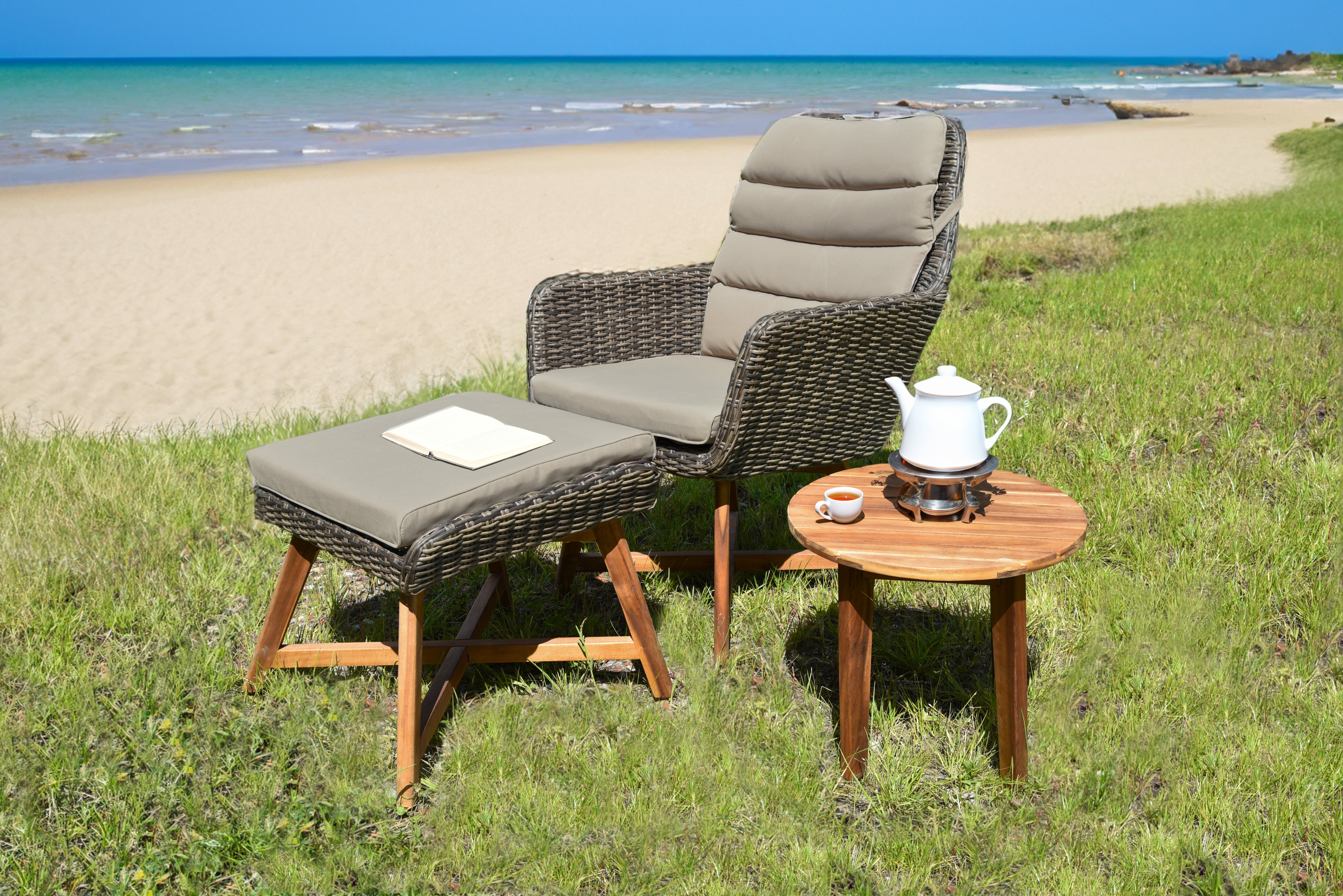 Lounger-Set CALVIA (coffee)