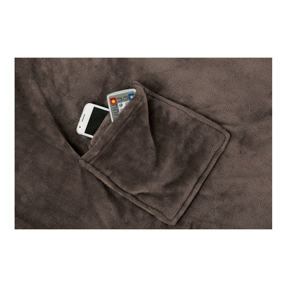 Ärmeldecke Dunkelbraun