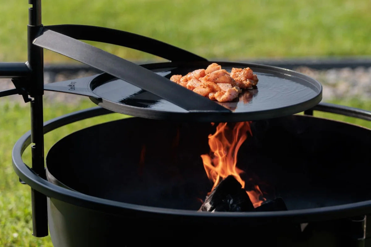 bene on fire Grillplatte rund mit Griff für Feuerschale Arizona und Washington - Ø 50 cm