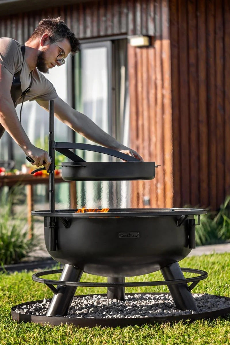 bene on fire Feuerschalen Grillpfanne Ø 50 cm mit Griff für Arizona und Washington