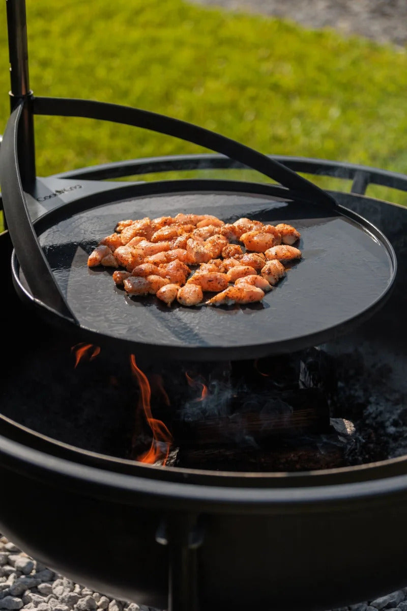bene on fire Grillplatte rund mit Griff für Feuerschale Arizona und Washington - Ø 50 cm