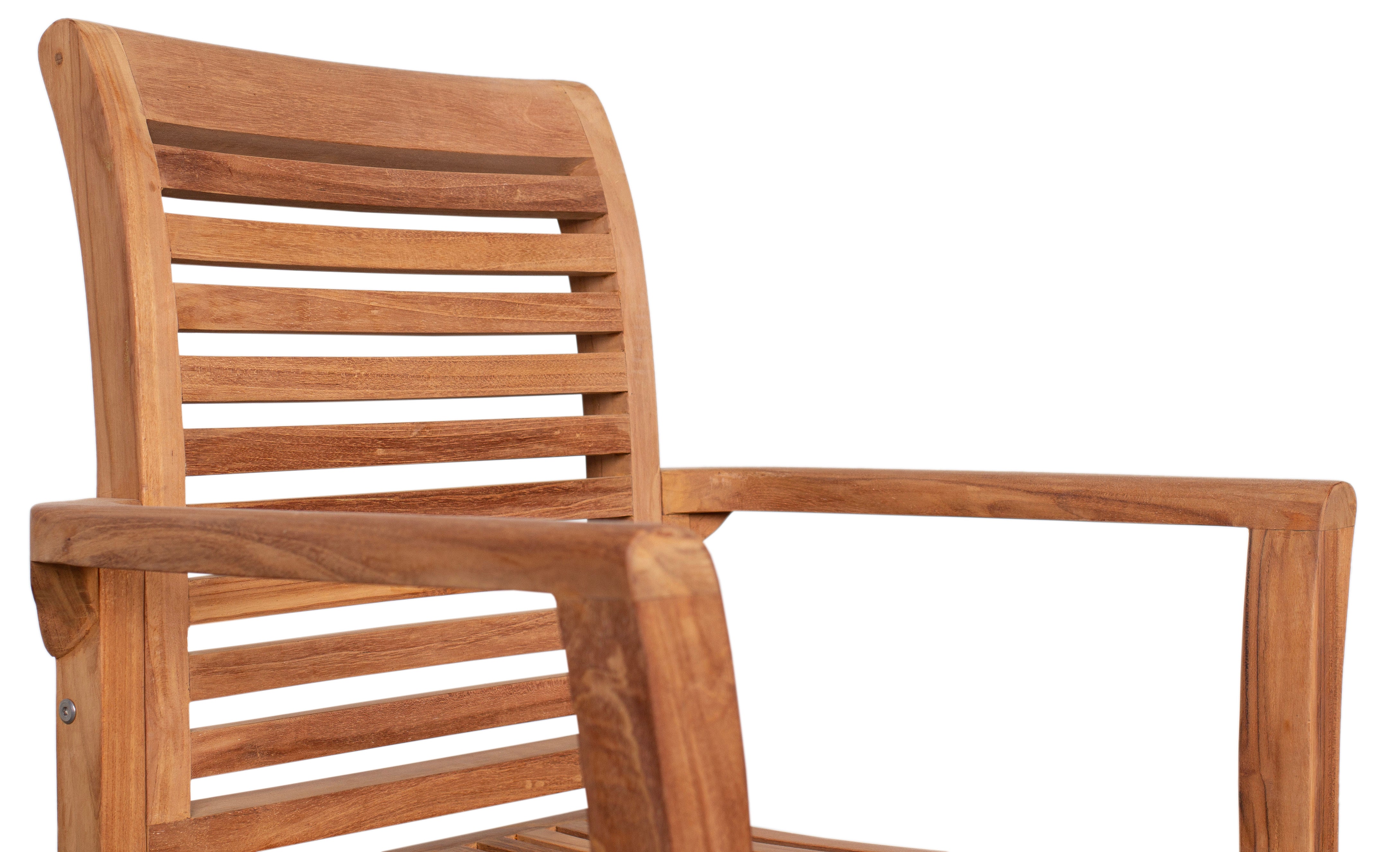 Stapelsessel Derby Teak mit Armlehnen