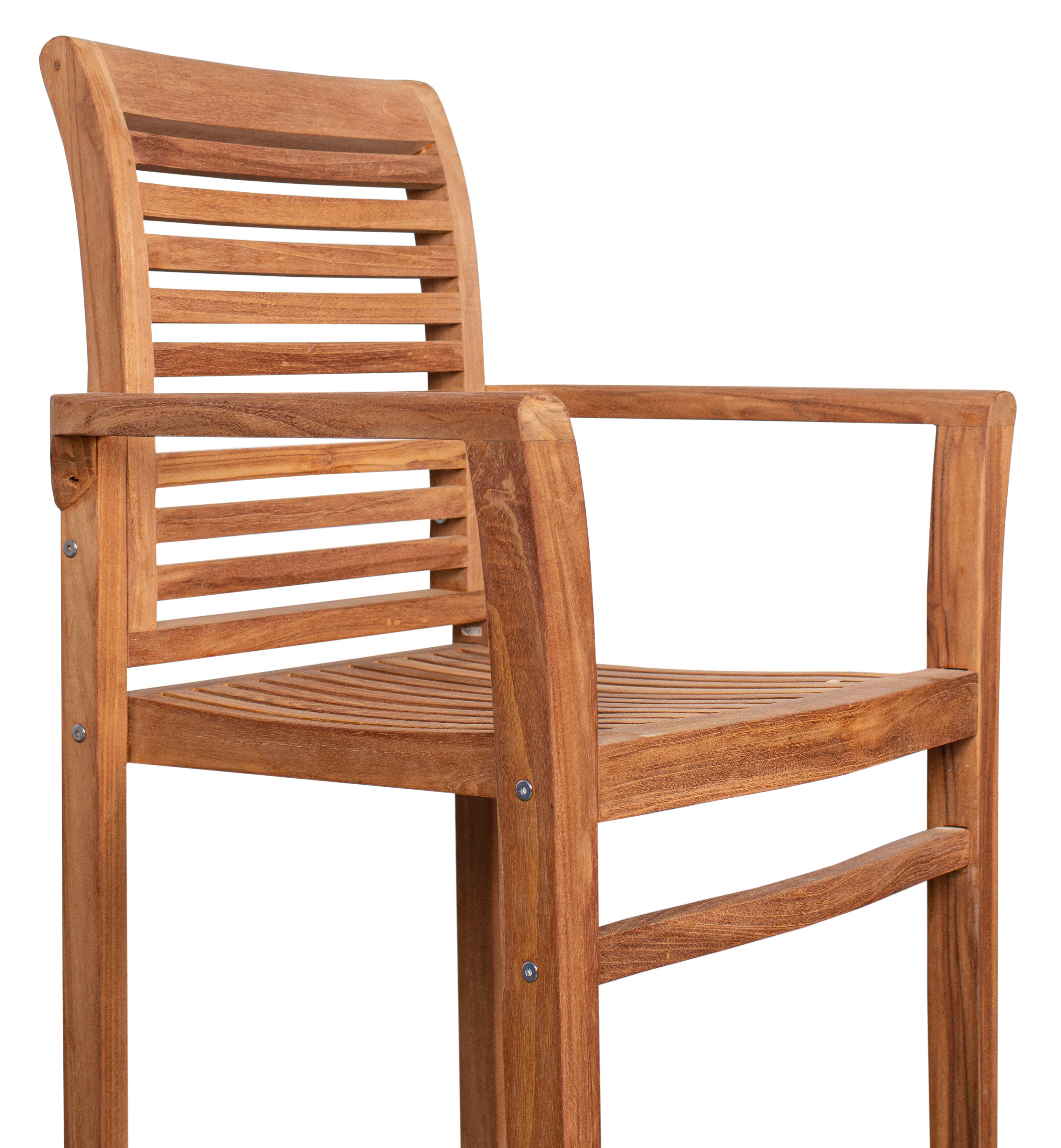 Stapelsessel Derby Teak mit Armlehnen