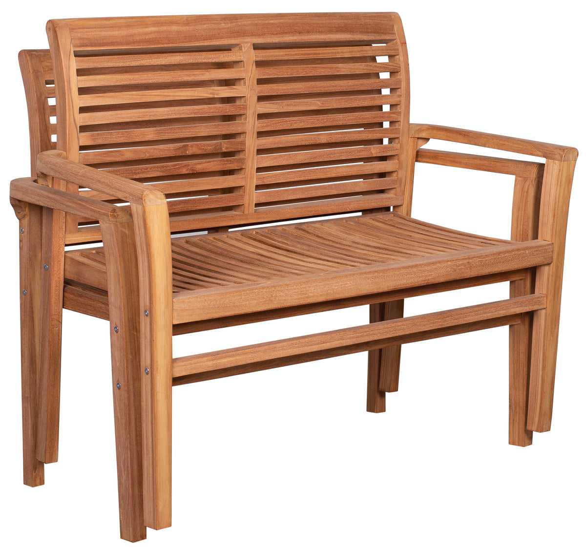 Gartenbank Derby Teak 120 cm stapelbar