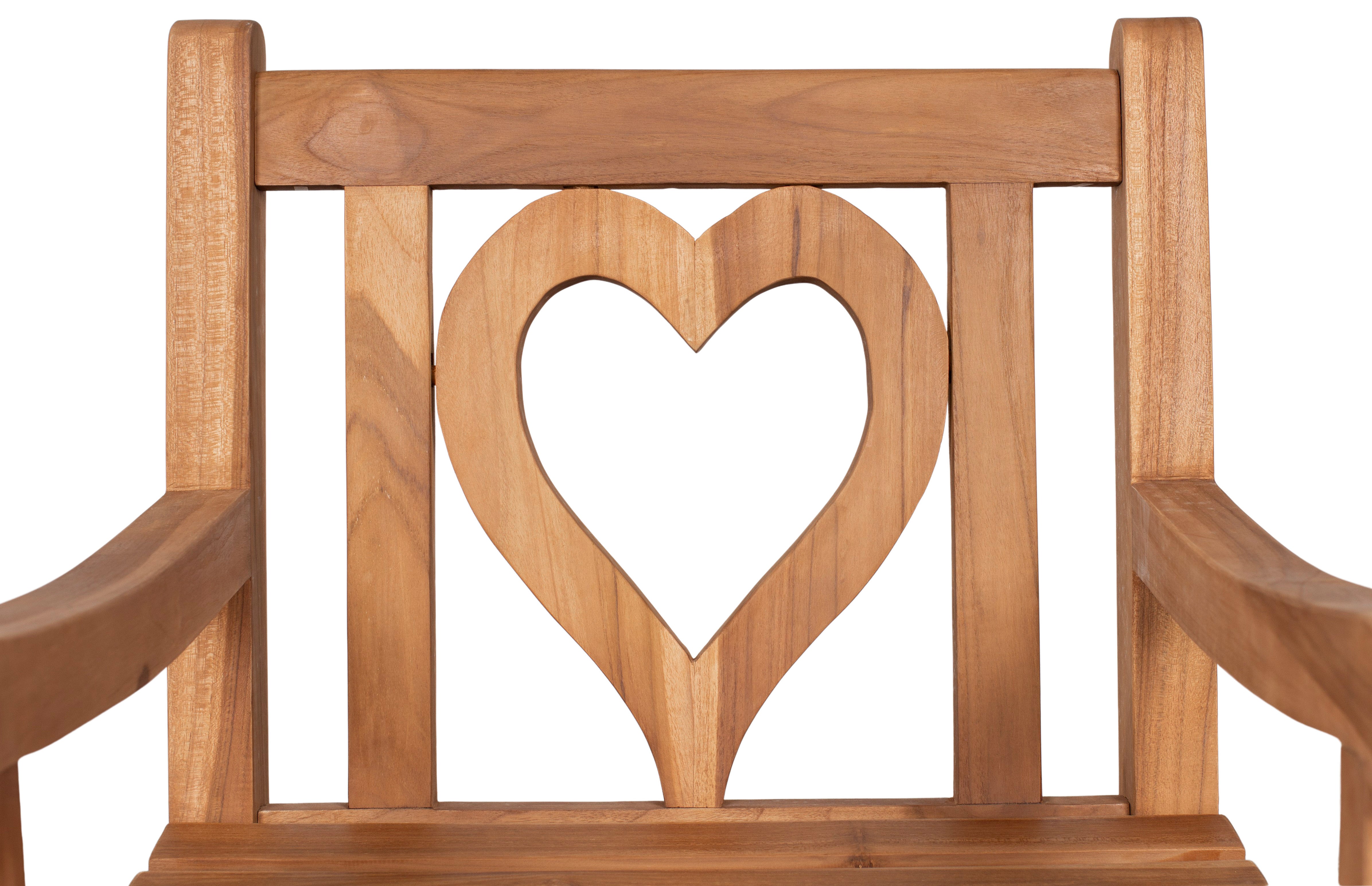 Gartensessel Herz Teak