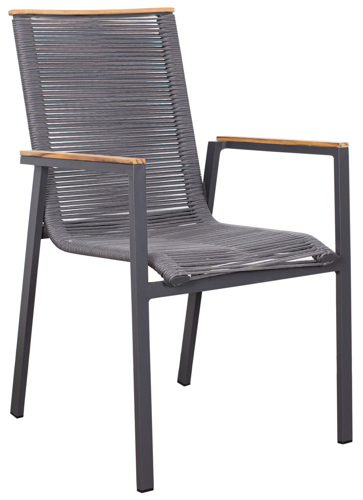 Gartenmöbelset Diningsessel Alicante anthrazit mit Tisch Tarifa (90x90 cm)