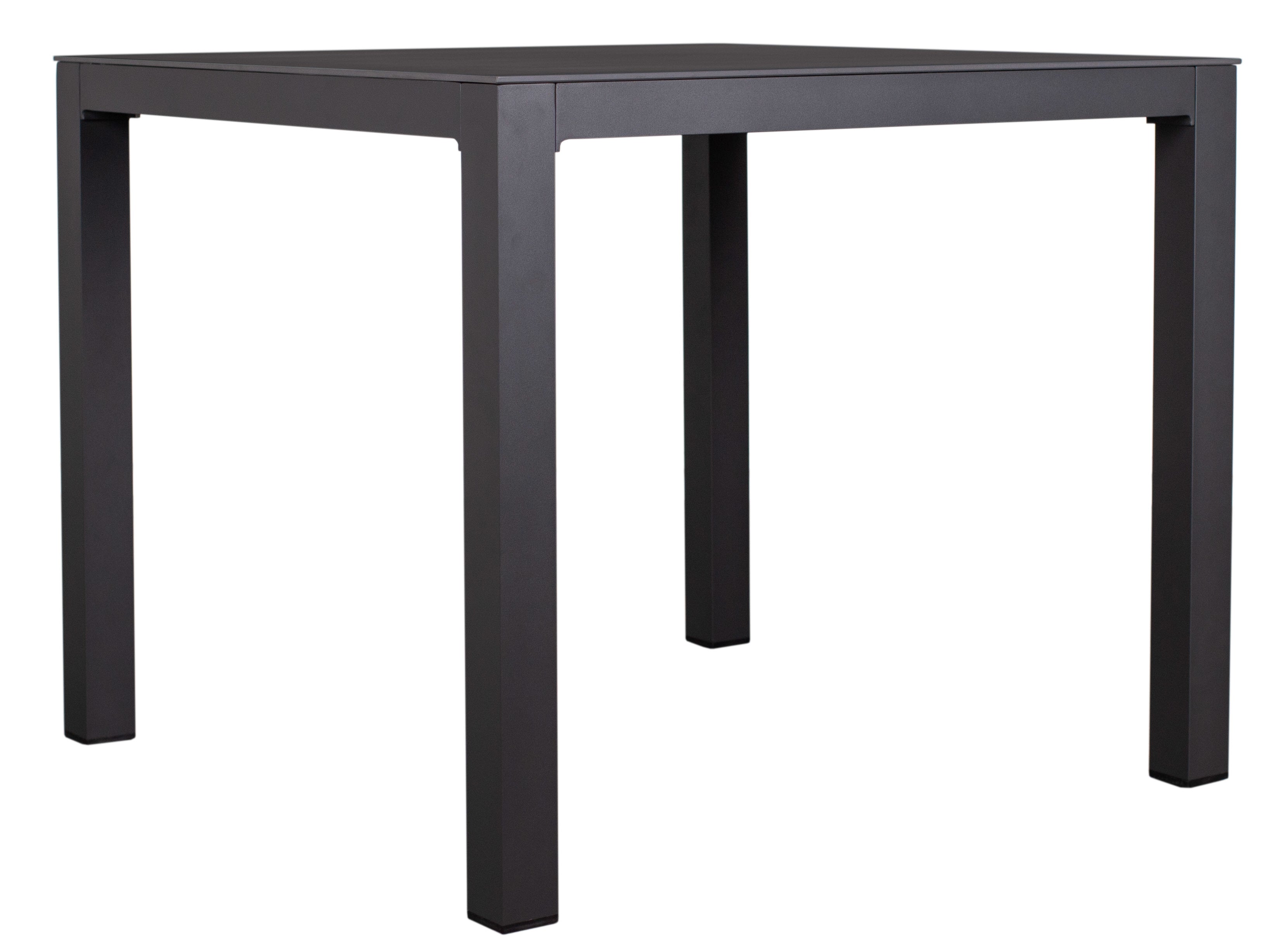 Gartenmöbelset Diningsessel Alicante anthrazit mit Tisch Tarifa (90x90 cm)