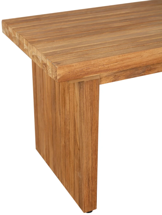 Sitzbank Ashford Teak ohne Rückenlehne 180x40x45 cm