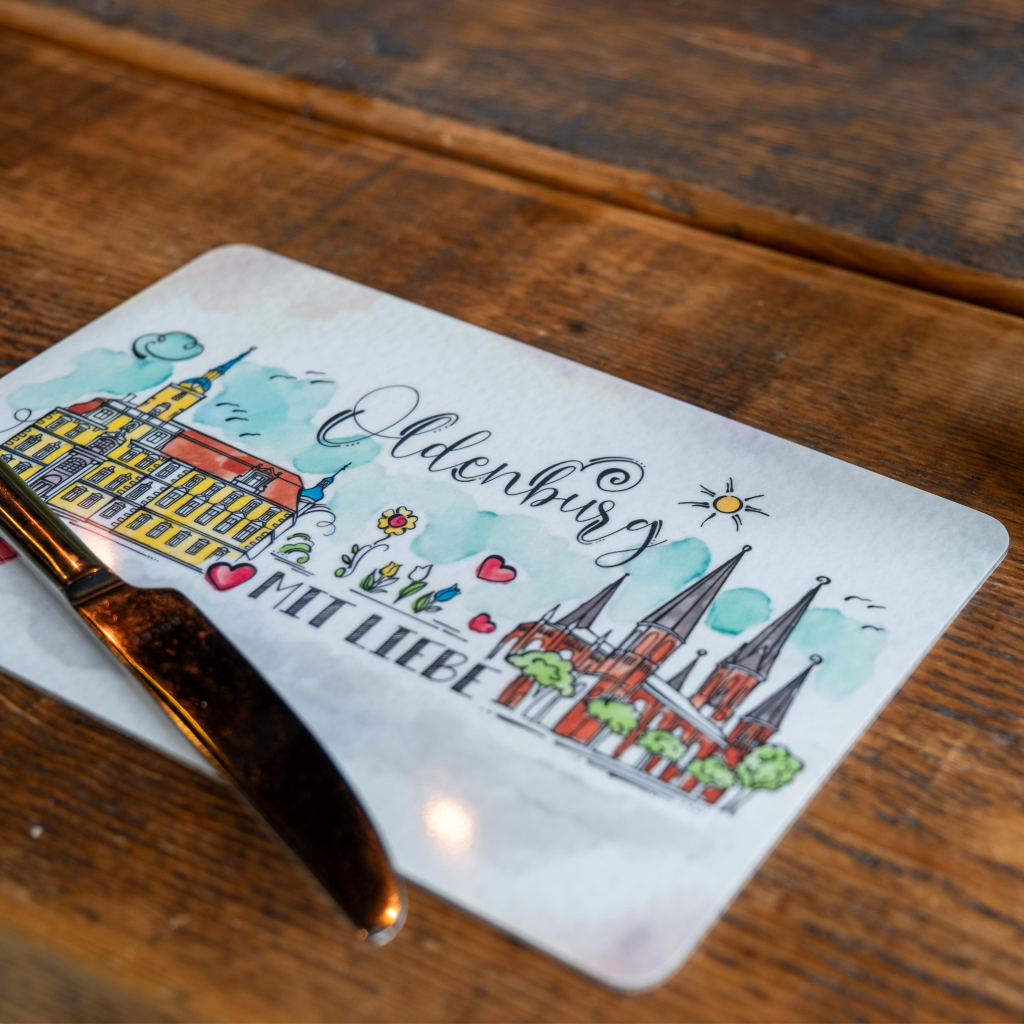 Oldenburg Frühstücksbrettchen "Mit Liebe"