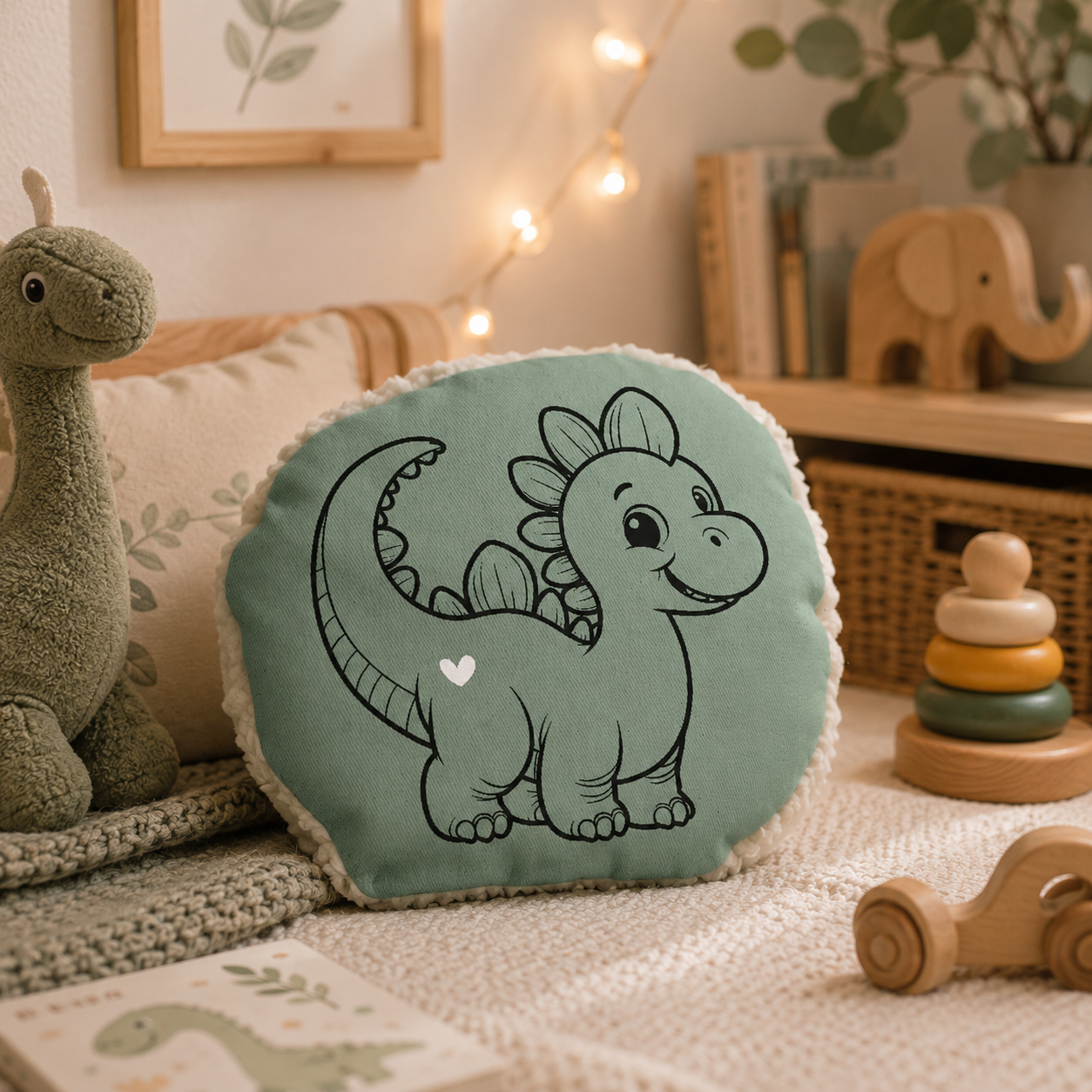 Kinder Kirschkernkissen Dino