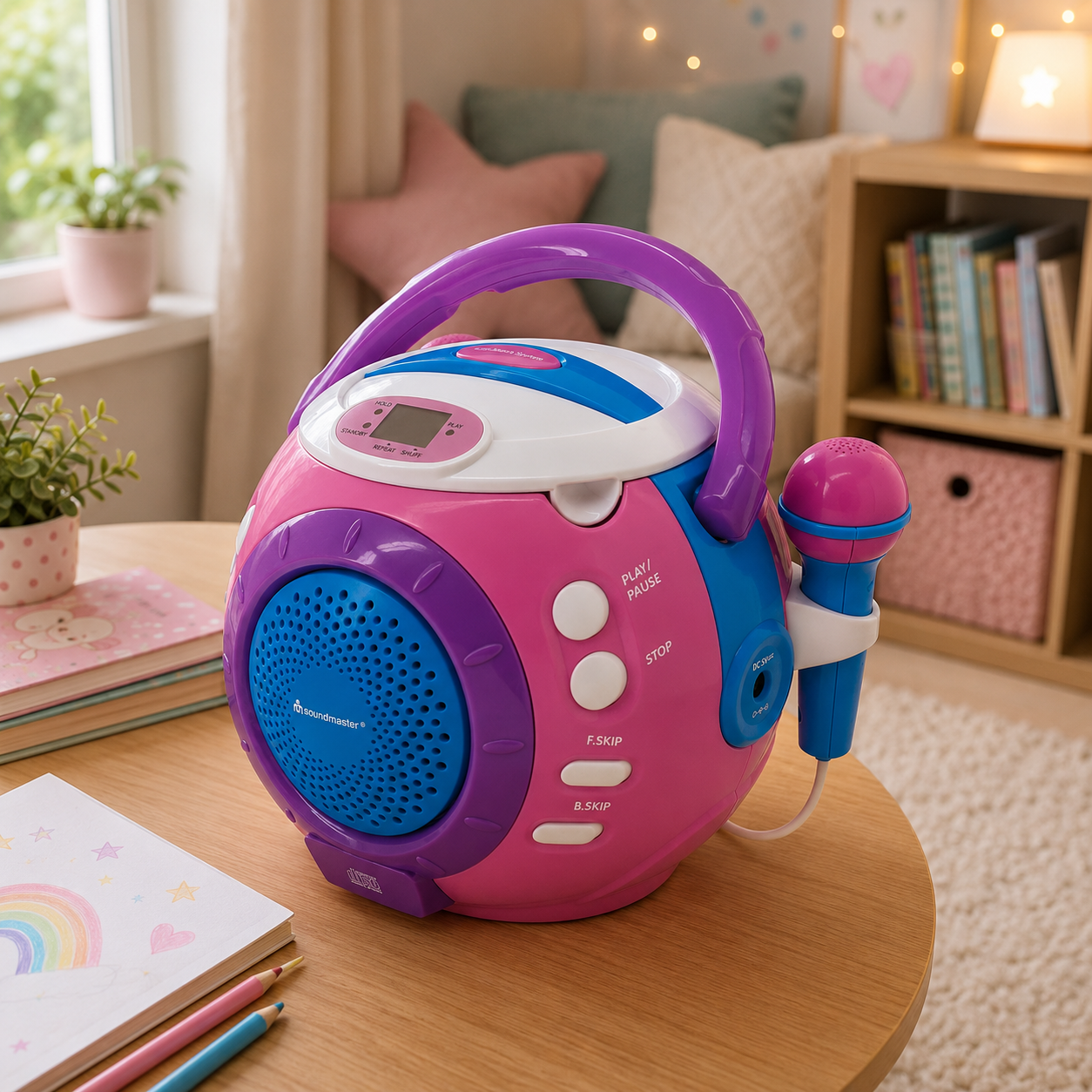 Kinder CD-Spieler mit Mitsing-Funktion