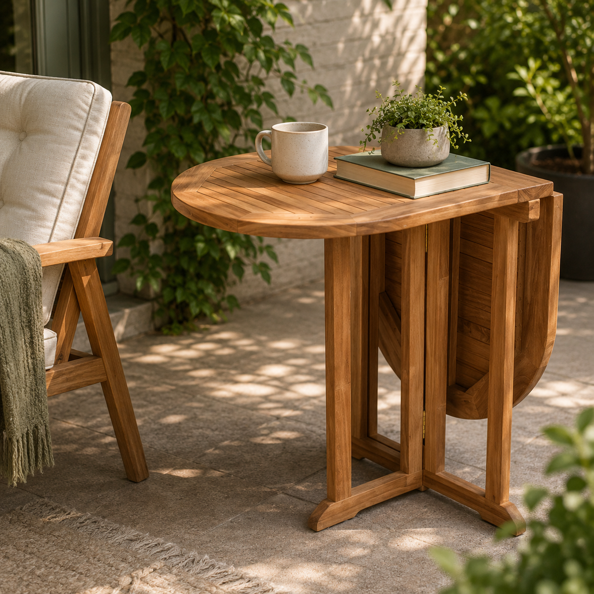 Teakholz Klapptisch Balcony (120 x 60 cm)