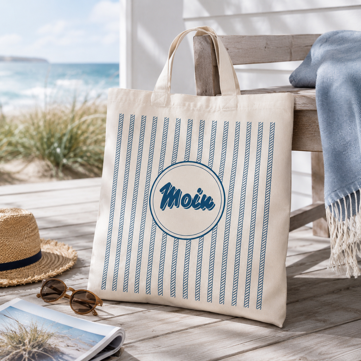 Tasche mit Aufdruck "Moin"