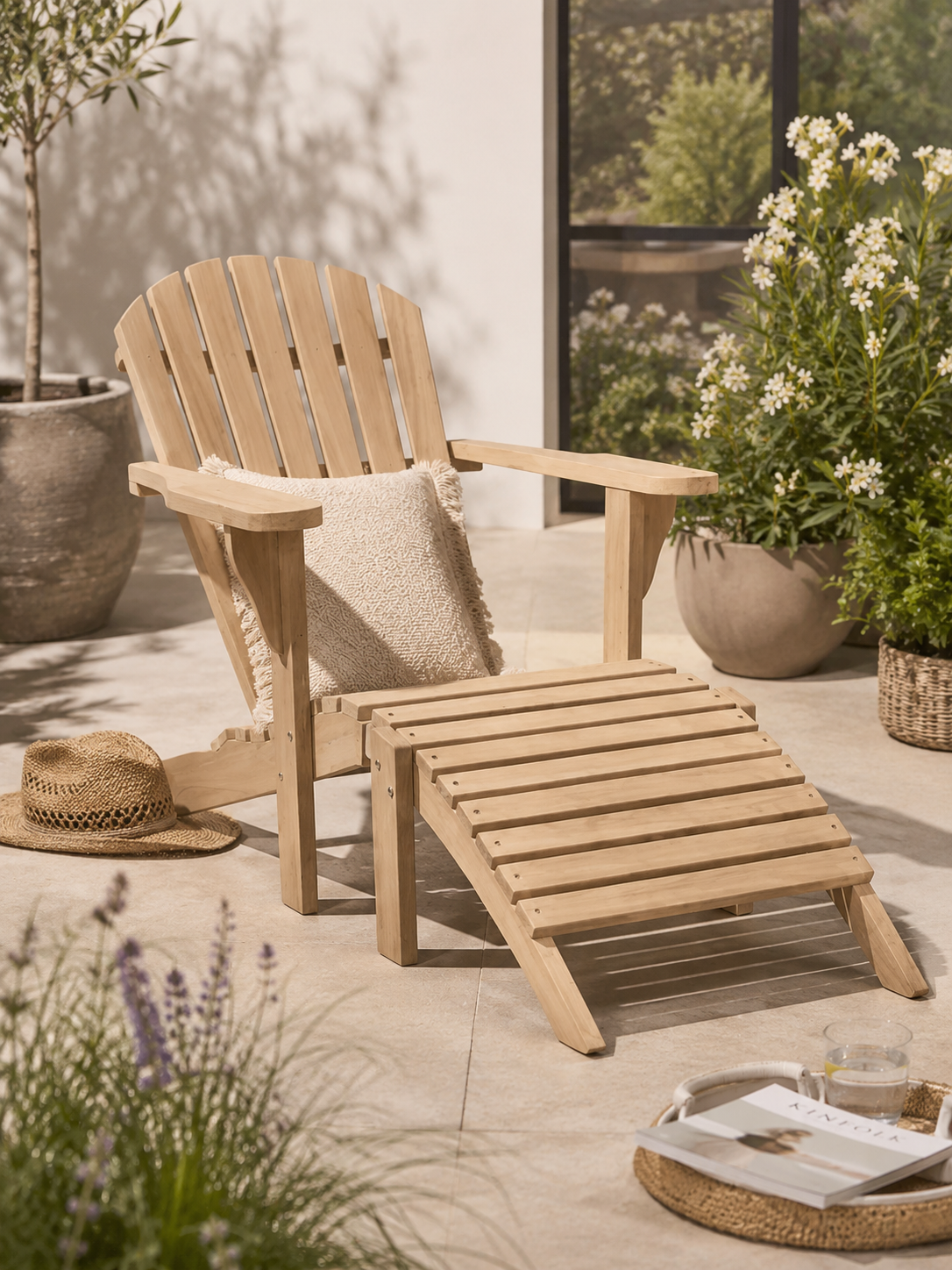 Teaksessel Adirondack Montreal
