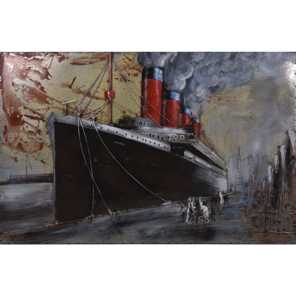 3D Metallbild Schiff